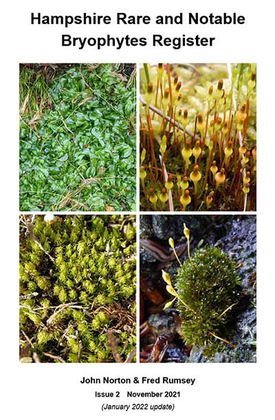 Hampshire Rare and Notable Bryophytes Register cover image